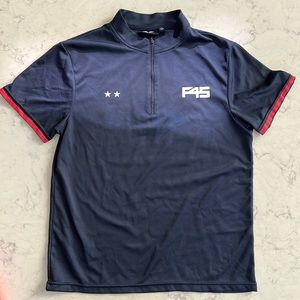 F45 Women's Navy Performance Zip-Front Top